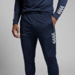 Men Navy Blue Track Suit Pant - Image 2