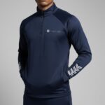 Men Navy Blue Track Suit Top - Image 3