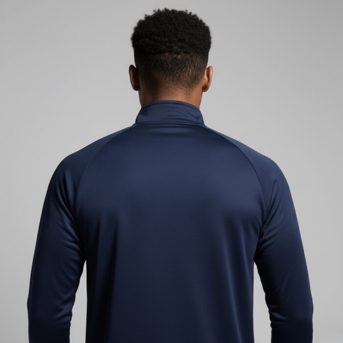 Men Navy Blue Track Suit Top - Image 2
