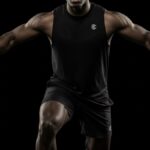 Men's Black, Breathable Sleeveless Gym Top