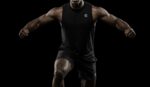 Men's Black, Breathable Sleeveless Gym Top