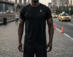 Men's Black Breathable T-shirt