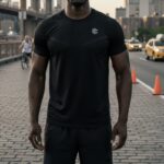 Men's Black Breathable T-shirt