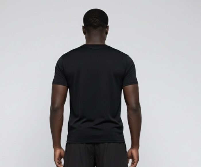 Men's Black Breathable T-shirt - Image 2