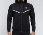 Men's Black Tracksuit Top - Image 4