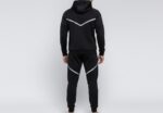 Men's Black Tracksuit Pants - Image 6