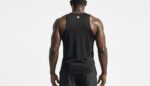 Men's Black Workout, Breathable Sleeveless Top - Image 2