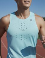 Men's Green Workout, Breathable Sleeveless Top - Image 4