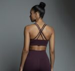 Women Italian Plum Workout/Yoga Bra - Image 4