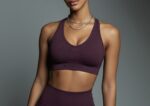 Women Italian Plum Workout/Yoga Bra