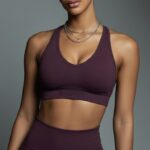 Women Italian Plum Workout/Yoga Bra