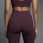 Women Italian Plum Workout/Yoga pant - Image 4