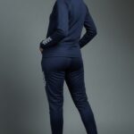 Women Navy Blue Tracksuit Pant